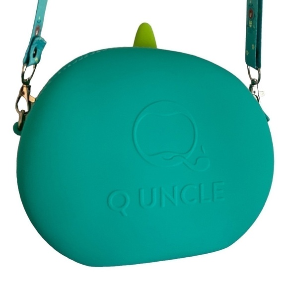 Q Uncle Line Friends Dino Brown Silicone Crossbody Purse - Picture 5 of 7